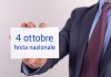 Il 4 ottobre, San Francesco d’Assisi, è di nuovo festività nazionale